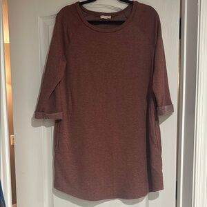 Stevie Hender Long Sleeve Brown Tee